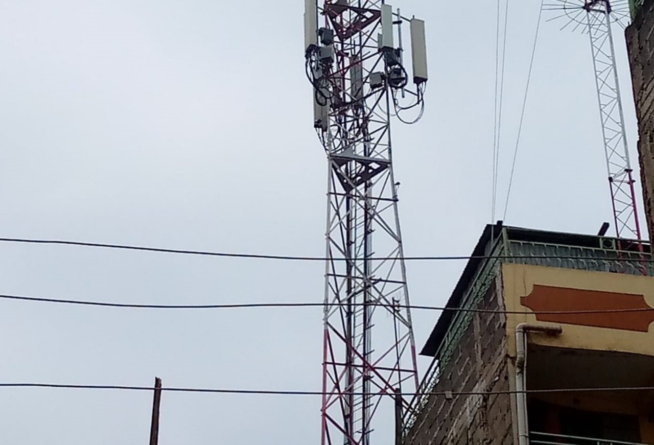 Telcomm mast erected by B-Ennoble engineers